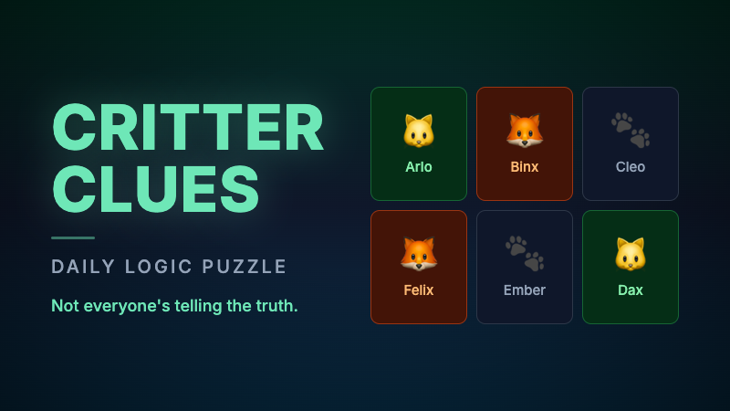 Critter Clues
